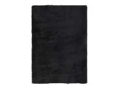 Alfombra de pelo largo negra NAVARRA 160x230 cm poliéster