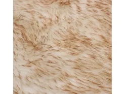 Alfombra de piel de oveja sintética mezcla de marrón 60x90 cm ES41658