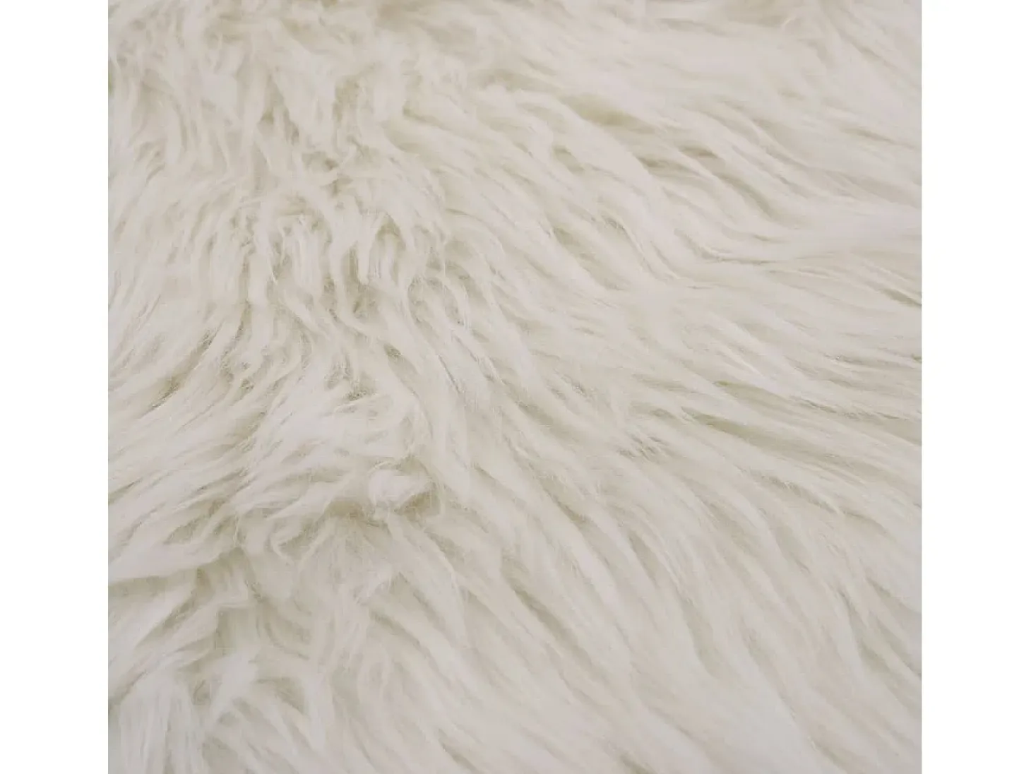 Alfombra de piel de oveja sintética blanco 60x90 cm