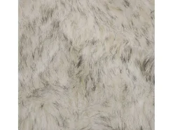 Alfombra de piel de oveja sintética mezcla de gris 60x90 cm
