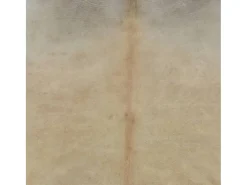 Alfombra de piel de vaca auténtica beige 150x170 cm ES86136