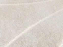 Alfombra de piel sintética en relieve con patrones circulares, 120 x 160 cm, Beige, PAOLISI