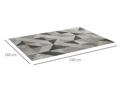 Alfombra de salón multicolor 230x160x0.6 cm HOMCOM