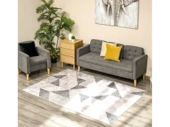 Alfombra de salón multicolor 230x160x0.6 cm HOMCOM