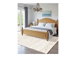 Alfombra de Salón SucceBuy, 1,5 x 2,1 m, Alfombra Grande para Dormitorio, Lavable, Antideslizante, Suave y Cómoda, Estilo Moderno, para Dormitorio, Beige