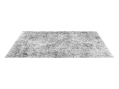 Alfombra de Salón SucceBuy, 2,7 x 3,7 m, Alfombra Grande para Dormitorio, Lavable, Antideslizante, Suave y Cómoda, Estilo Bohemio, para Dormitorio, Gris