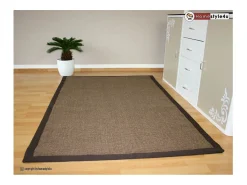 Alfombra de sisal 245x345 cm Marrón