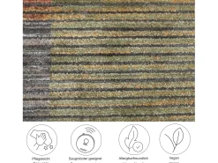 Alfombra de tejido plano con aspecto de patchwork 120x180 cm Colorido Corduletta