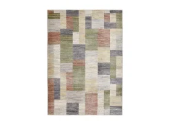 Alfombra de tejido plano con aspecto de patchwork 190x240 cm Colorido Corduletta