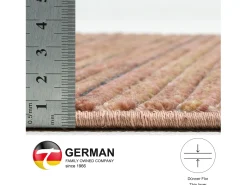 Alfombra de tejido plano con aspecto corto 180x280 cm Óxido Corduletta