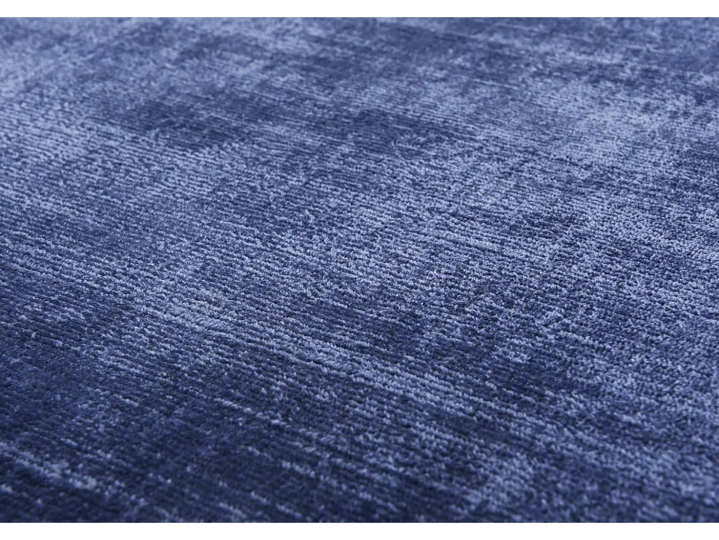 Alfombra de viscosa tejida a mano 140x200 cm Azul Shine