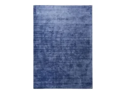 Alfombra de viscosa tejida a mano 140x200 cm Azul Shine