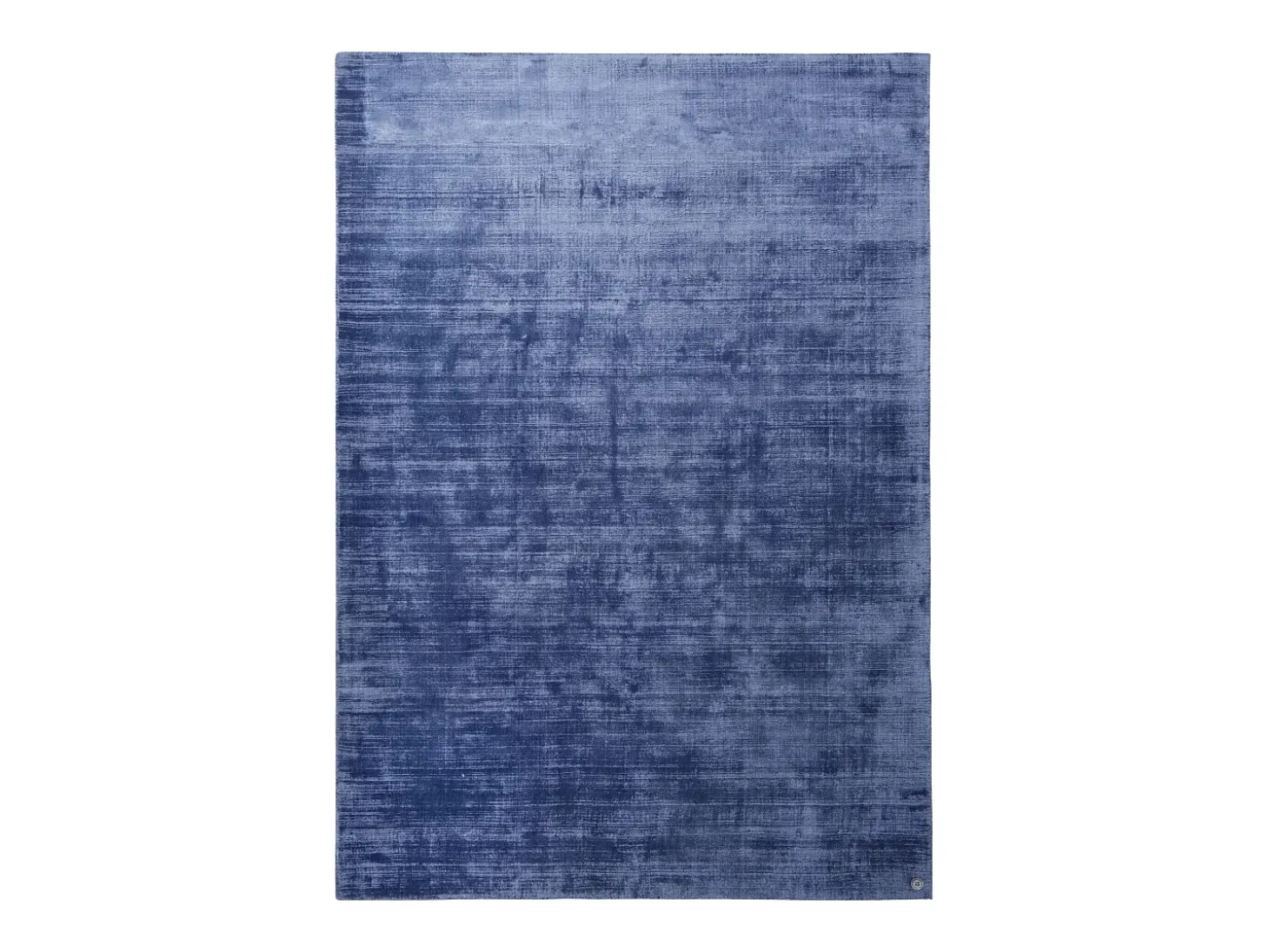 Alfombra de viscosa tejida a mano 140x200 cm Azul Shine
