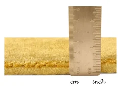 Alfombra de viscosa tejida a mano 250x350 cm Oro Shine