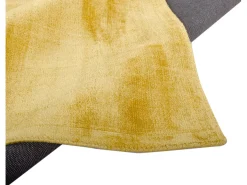 Alfombra de viscosa tejida a mano 50x80 cm Oro Shine