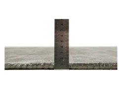 Alfombra de viscosa tejida a mano 65x135 cm Gris Shine