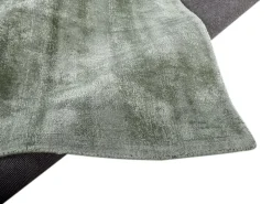 Alfombra de viscosa tejida a mano 160x230 cm Verde Shine