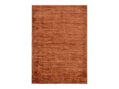 Alfombra de viscosa tejida a mano 65x135 cm Cobre Shine