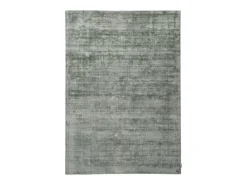 Alfombra de viscosa tejida a mano 85x155 cm Verde Shine