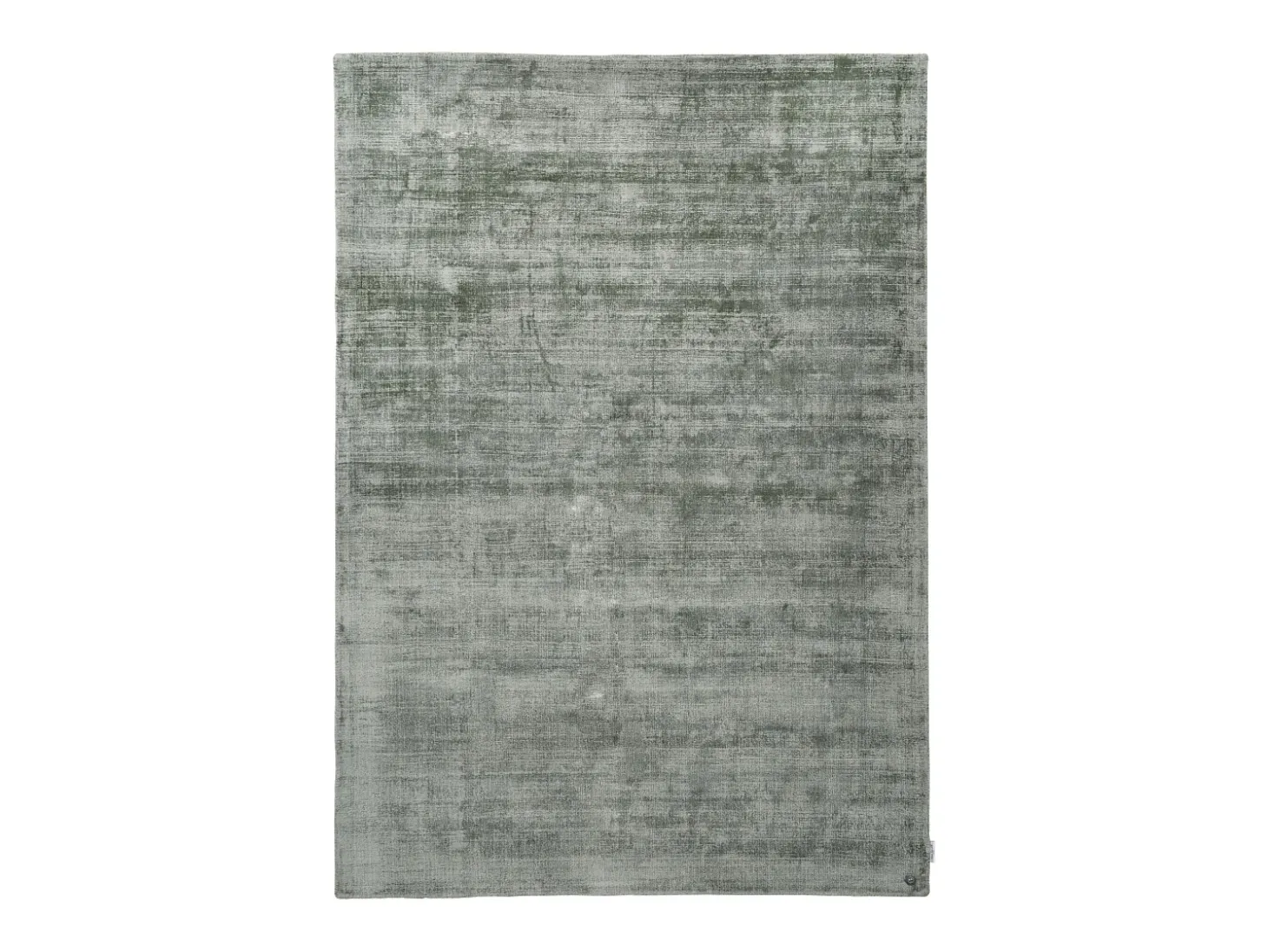 Alfombra de viscosa tejida a mano 85x155 cm Verde Shine