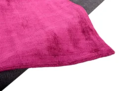 Alfombra de viscosa tejida a mano 250x350 cm Fuchisa Shine