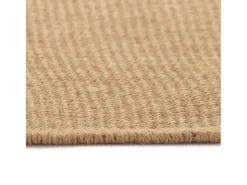 Alfombra de yute con reverso de latex color natural 120x180 cm ES95508