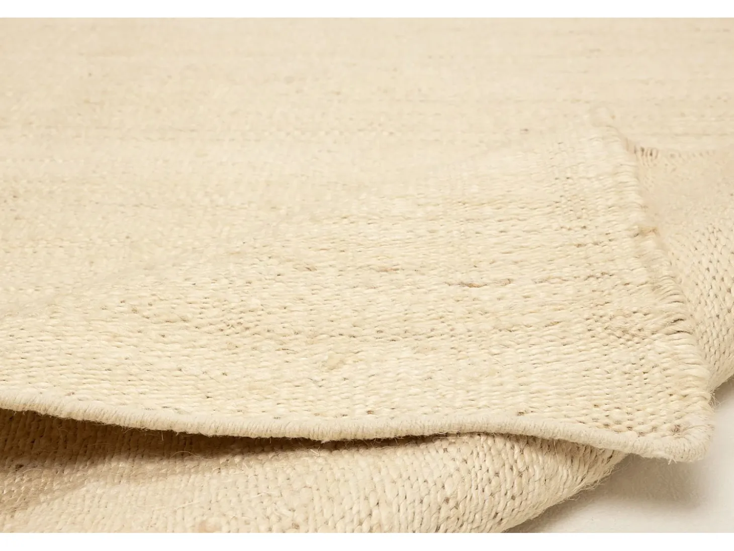 Alfombra de yute hecha a mano 130x190 cm Crema Forest