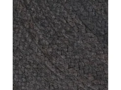 Alfombra de yute hecha a mano redonda de 90 cm gris oscuro