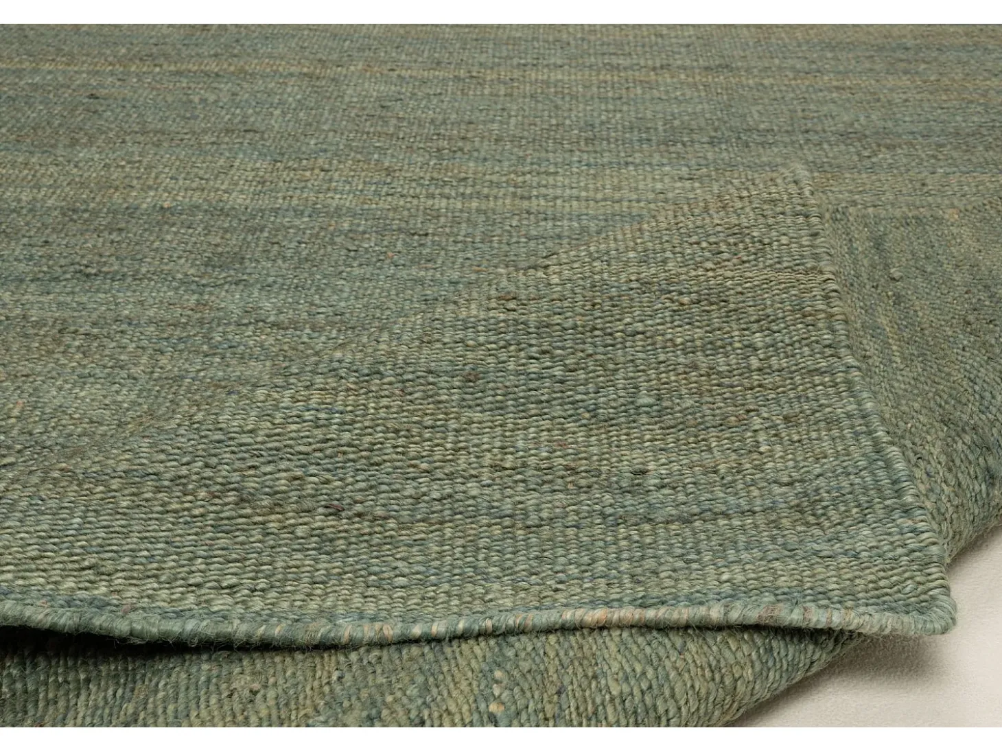 Alfombra de yute hecha a mano 130x190 cm Turquesa Forest