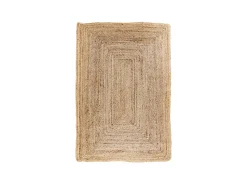 Alfombra de yute natural 60 x 90 cm