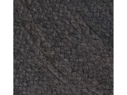 Alfombra de yute tejida a mano 120 cm gris oscuro