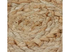 Alfombra de yute trenzado redonda de 180 cm