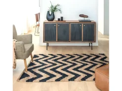 Alfombra de yute y algodón Mathilde, diseño natural para un ambiente acogedor
