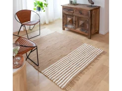 Alfombra de yute y algodón Lali para un toque natural en tu decoración