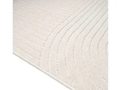 Alfombra diseño moderno Boho - Crema - 80 x 250 cm - SANTO PLUS