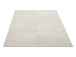 Alfombra diseño moderno Boho - Crema - 80 x 150 cm - SANTO PLUS