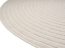 Alfombra diseño moderno Boho - Crema - 120 cm Redondo - SANTO PLUS