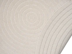 Alfombra diseño moderno Boho - Crema - 120 cm Redondo - SANTO PLUS