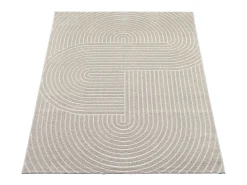 Alfombra diseño moderno Boho - Beige - 120 x 160 cm - SANTO PLUS
