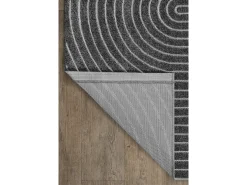 Alfombra diseño moderno Boho - Antracita - 240 x 340 cm - SANTO PLUS