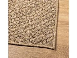 Alfombra efecto yute de 120x170 cm, para interior y exterior