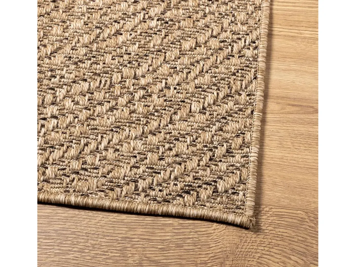 Alfombra efecto yute de 120x170 cm, para interior y exterior