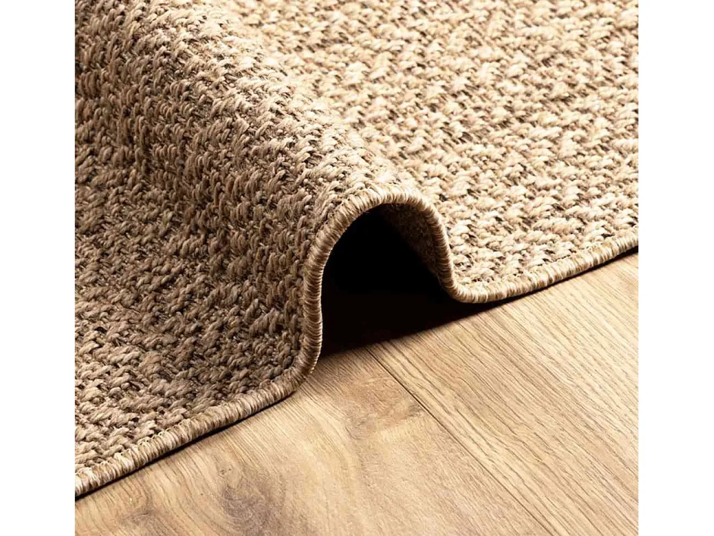 Alfombra efecto yute de 120x170 cm, para interior y exterior