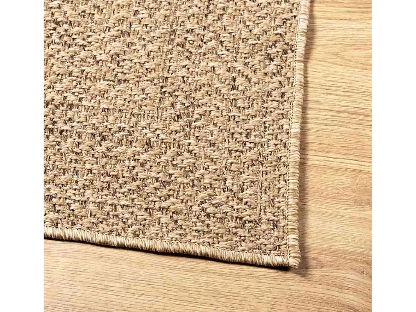 Alfombra efecto yute de 120x170 cm, para interior y exterior