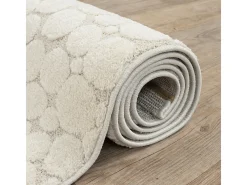 Alfombra Elisa Design Piedras, Crema, 80 x 150 cm