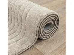 Alfombra Elisa Diseño Geométrico, Beige, 240 x 340 cm