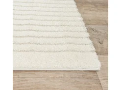 Alfombra Elisa Diseño Geométrico, Crema, 120 x 160 cm