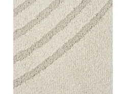 Alfombra Elisa Diseño Geométrico, Crema, 120 x 160 cm