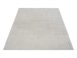 Alfombra Elisa Diseño Geométrico, Gris, 120 x 160 cm