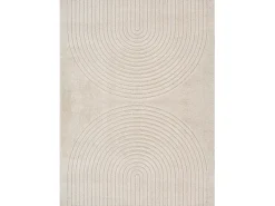 Alfombra Elisa Diseño Geométrico, Beige, 200 x 280 cm